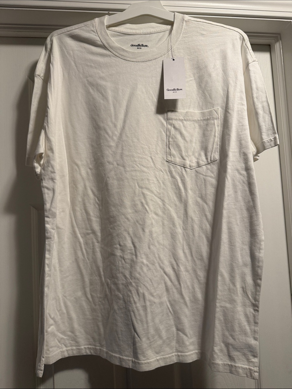 Goodfellow & Co White Short-Sleeve Pocket Tee
